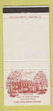 Matchbook Cover - Wheatland Home of James Buchanan Lancaster PA 30 Strike