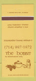 Matchbook Cover - The Hobbit Restaurant Orange CA 30 Strike