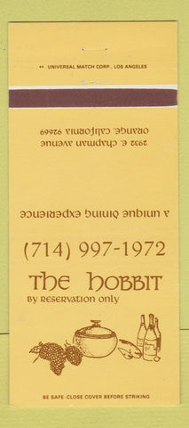 Matchbook Cover - The Hobbit Restaurant Orange CA 30 Strike