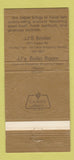 Matchbook Cover - JJ's Broiler Kauai Hawaii 30 Strike
