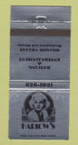Matchbook Cover - Harlow's Dallas TX WEAR 30 Strike