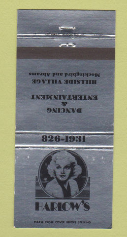 Matchbook Cover - Harlow's Dallas TX WEAR 30 Strike