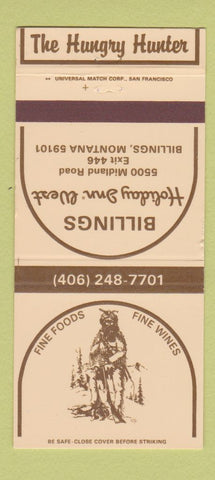 Matchbook Cover - Holiday Inn Hungry Hunter Billings MT 30 Strike