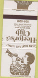 Matchbook Cover - Hector's Club Houston TX trumpet player 30 Strike
