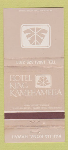 Matchbook Cover - Hotel King Kamehameha Kailua Kona Hawaii 30 Strike