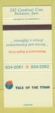 Matchbook Cover - Talk of the Town Restaurant Saskatoon SK 30 Strike