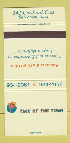 Matchbook Cover - Talk of the Town Restaurant Saskatoon SK 30 Strike
