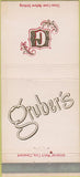 Matchbook Cover - Gruber's Shaker Heights OH 30 Strike