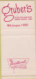 Matchbook Cover - Gruber's Shaker Heights OH 30 Strike
