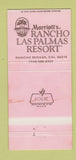 Matchbook Cover - Cabrillo Marriott Hotel Las Palmas Rancho Mirage CA 30 Strike