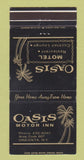 Matchbook Cover - Oasis Motor Inn Oneonta NY 30 Strike