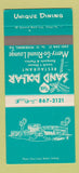 Matchbook Cover - Sand Dollar Restaurant St Petersburg FL #1 30 Strike