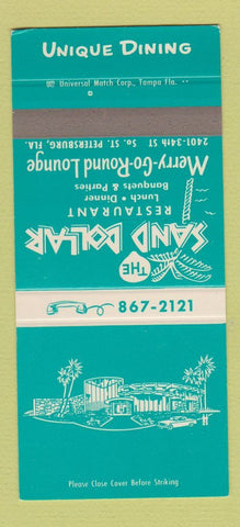Matchbook Cover - Sand Dollar Restaurant St Petersburg FL #1 30 Strike