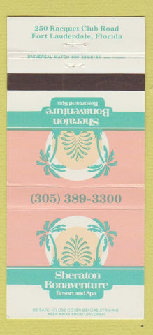 Matchbook Cover - Sheraton Bonaventure Resort Fort Lauderdale FL 30 Strike