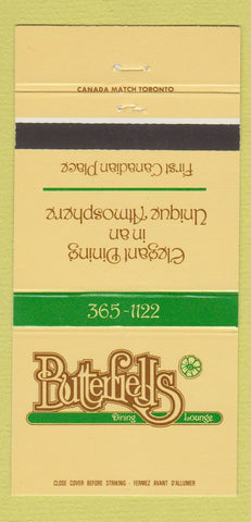 Matchbook Cover - Bufferfields Restaurant Toronto ON 30 Strike
