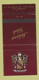 Matchbook Cover - Milano Club Lima OH 30 Strike