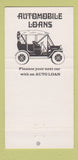 Matchbook Cover - Bank of Brazoria TX 30 Strike
