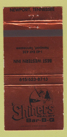Matchbook Cover - Best Western Inn Shiners BBQ Newport TN WEAR 30 Strike