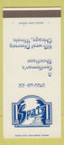 Matchbook Cover - Spats Men's Shoes Chicago IL SAMPLE 30 Strike