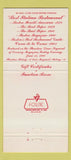 Matchbook Cover - Ristorante Lucia Italian Boston MA 30 Strike