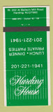 Matchbook Cover - Harding House Harding NJ restaurant 30 Strike