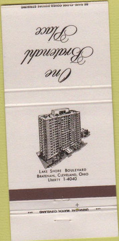 Matchbook Cover - One Bratenahl Place Cleveland OH 30 Strike