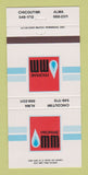 Matchbook Cover - Propane MM Chicoutimi Alma QC 30 Strike