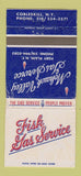 Matchbook Cover - Mohawk Valley Gas Fort Plain NY Cobleskill WORN 30 Strike