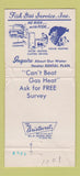 Matchbook Cover - Mohawk Valley Gas Fort Plain NY Cobleskill WORN 30 Strike