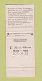 Matchbook Cover - Mama Mia's Restaurant Niagara Falls ON WEAR 30 Strike