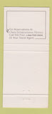 Matchbook Cover - Old Mill Restaurant Ancaster ON 30 Strike