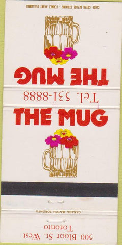 Matchbook Cover - The Mug Toronto ON 30 Strike