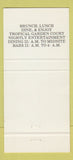 Matchbook Cover - Gettys Bar Grille Westlake OH 30 Strike