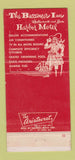 Matchbook Cover - Casa Lima Rexdale ON 30 Strike