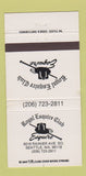 Matchbook Cover - Royal Esquire Club Seattle WA 30 Strike