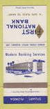 Matchbook Cover - First National Bank Stuart FL 30 Strike