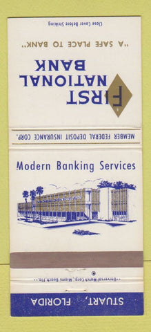 Matchbook Cover - First National Bank Stuart FL 30 Strike