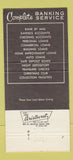 Matchbook Cover - Everglades Bank and Trust Fort Lauderdale FL 30 Strike
