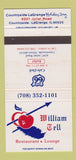 Matchbook Cover - William Tell Restaurant Holiday Inn Countryside IL 30 Strike