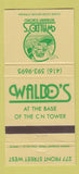 Matchbook Cover - Waldo's Restaurant Toronto ON 30 Strike