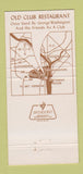 Matchbook Cover - Washington's Old Club Restaurant Alexandria VA 30 Strike