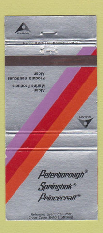 Matchbook Cover - Alcan Marine Products Peterborough Springbok Boats? 30 Strike
