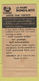Matchbook Cover - Flintz Concrete Chicago IL WEAR 30 Strike