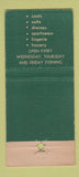 Matchbook Cover - Wellesley Women's Clothes Niagara Falls NY WEAR 30 Stick