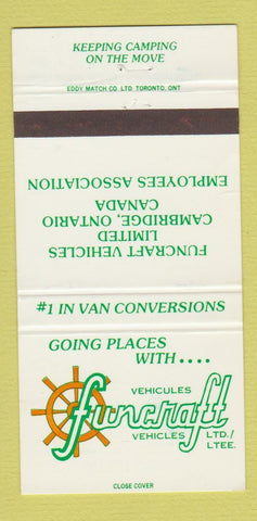 Matchbook Cover - Funcraft Vehicles Cambridge ON Van Conversion 30 Strike