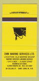 Matchbook Cover - DMK Marine Service St John NB 30 Strike