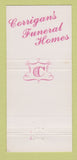 Matchbook Cover - Corrigan's Funeral Home Cleveland OH 30 Strike
