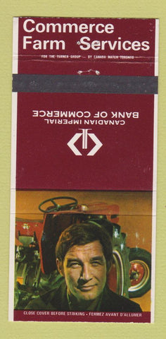 Matchbook Cover - Commerce Farm Service Canada Bank 30 Strike