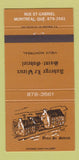 Matchbook Cover - Auberge Le Vieux Saint Gabriel Montreal QC 30 Strike