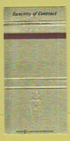 Matchbook Cover - Stewart Title Galveston Dickinson TX WEAR 30 Strike